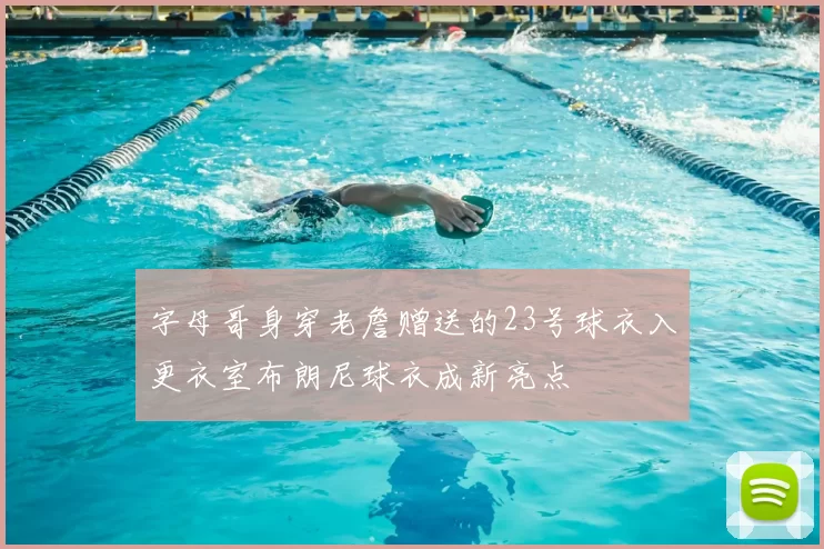 字母哥身穿老詹赠送的23号球衣入更衣室布朗尼球衣成新亮点
